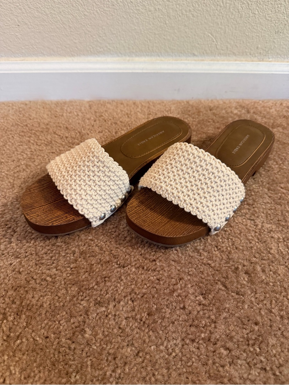 American Eagle Crochet Clog Sandal - Size 7